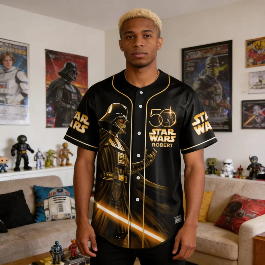 Galactic Saga 50th Anniversary - Personalized Baseball Jersey - MNPS0312NL