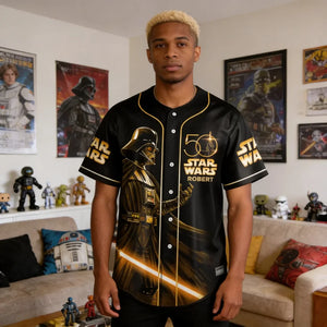 Galactic Saga 50th Anniversary - Personalized Baseball Jersey - MNPS0312NL
