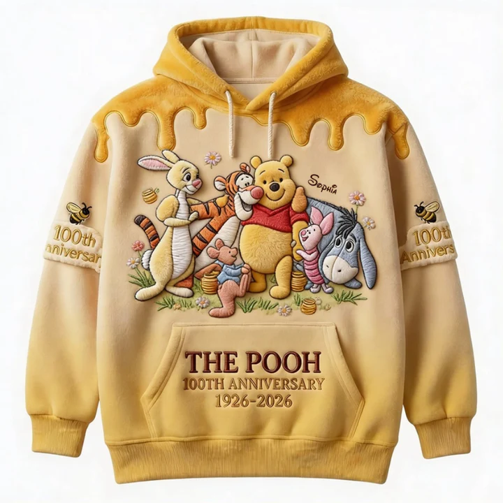 Honey Bear Celebrate Our 100th Anniversary- Personalized Mouse All Over Shirt - MNPS0106