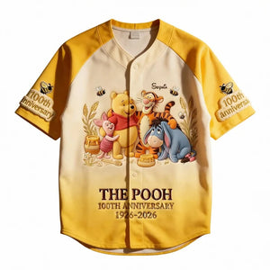 Honey Bear Celebrate Our 100th Anniversary - Personalized Baseball Jersey - MNPS0319NL