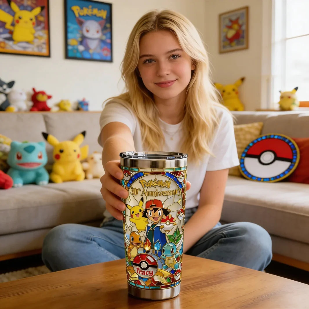 Celebrate 30th Anniversary Of Catching Them All - Personalized Tumbler | MNP01006T