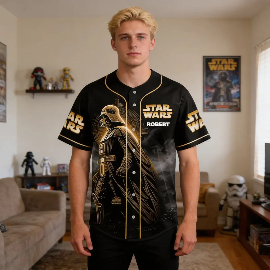Galactic Saga 50th Anniversary - Personalized Baseball Jersey - MNPS0314NL