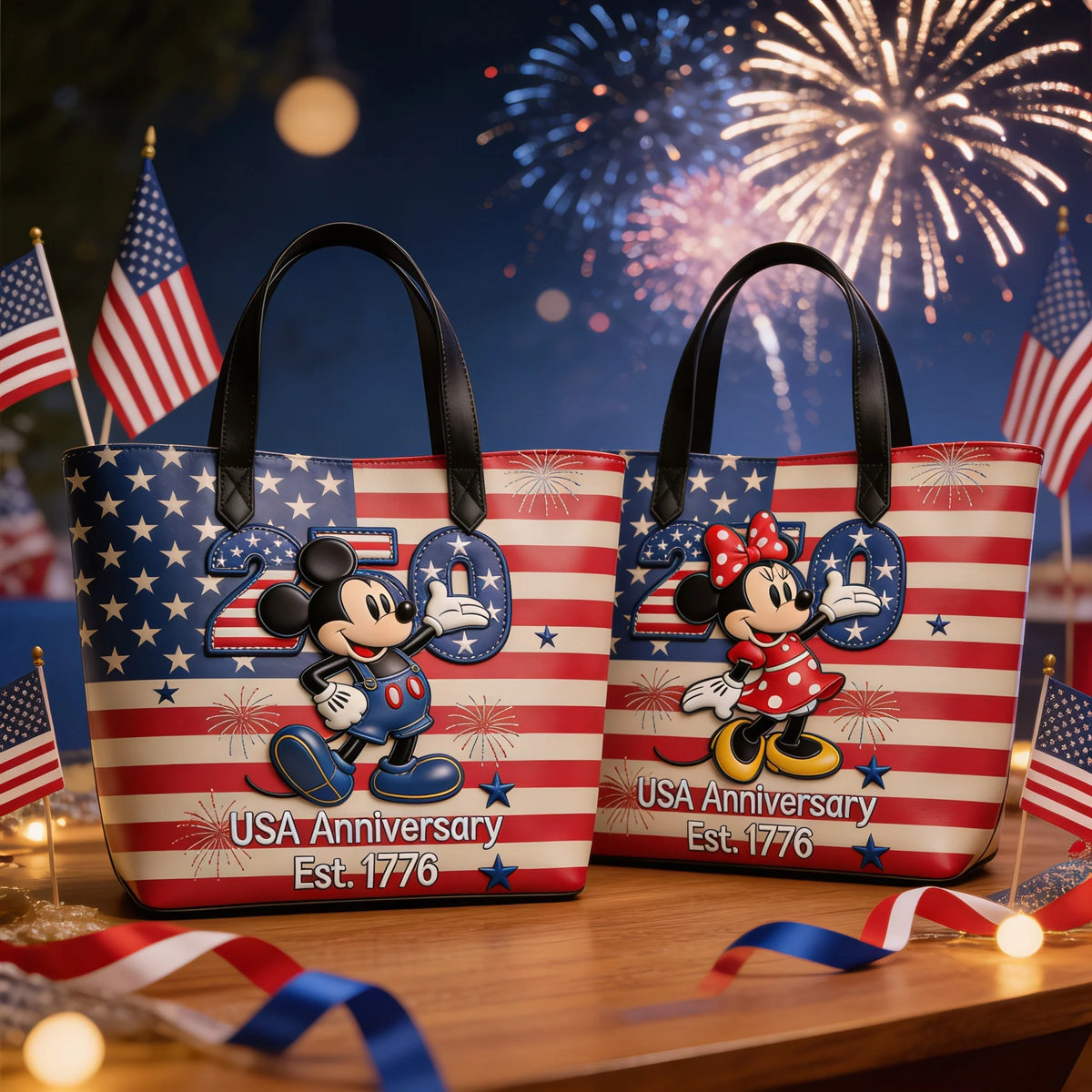 250th Anniversary Magical Cute Animals - Personalized Tote Bag - NSK10011