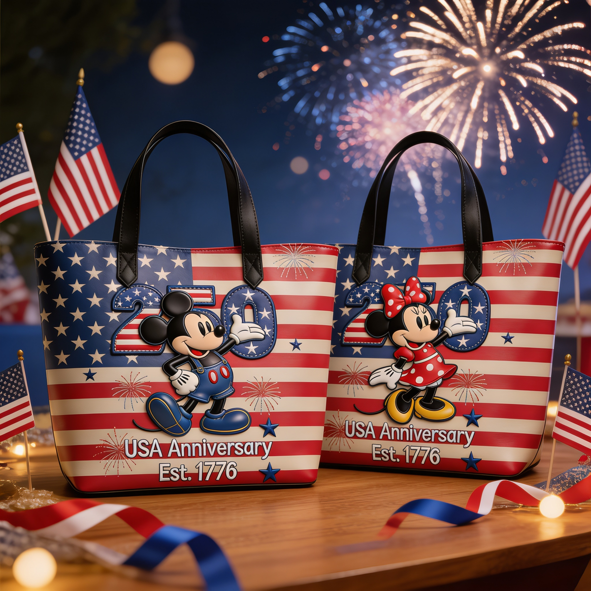 250th Anniversary Magical Cute Animals - Personalized Tote Bag - NSK10011
