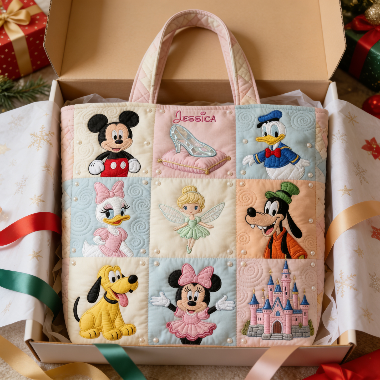 Magical Friends - Personalized Quilted Tote Bag - NSK10022