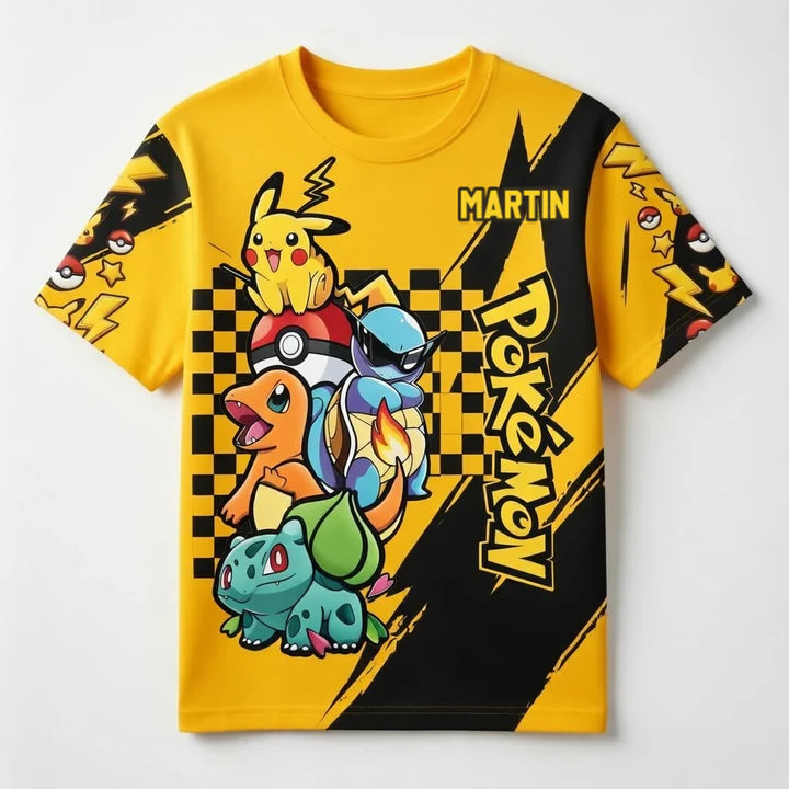 Celebrate 30 Years Of Catching Them All - Personalized All Over Shirt - MNPS0402TS