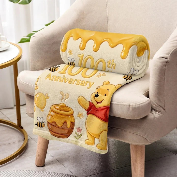 Honey Bear 100th Anniversary - Personalized Mouse Blanket | MNPB01002