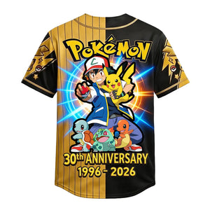 Celebrate 30 Years Of Catching Them All - Personalized Baseball Jersey - MNPS0403NL