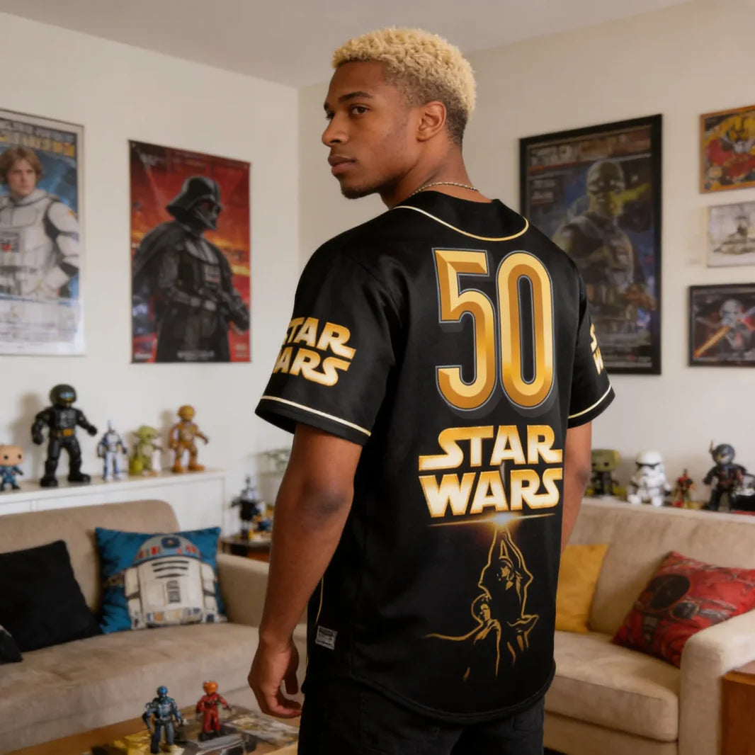 Galactic Saga 50th Anniversary - Personalized Baseball Jersey - MNPS0312NL
