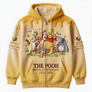 Honey Bear Celebrate Our 100th Anniversary- Personalized Mouse All Over Shirt - MNPS0106
