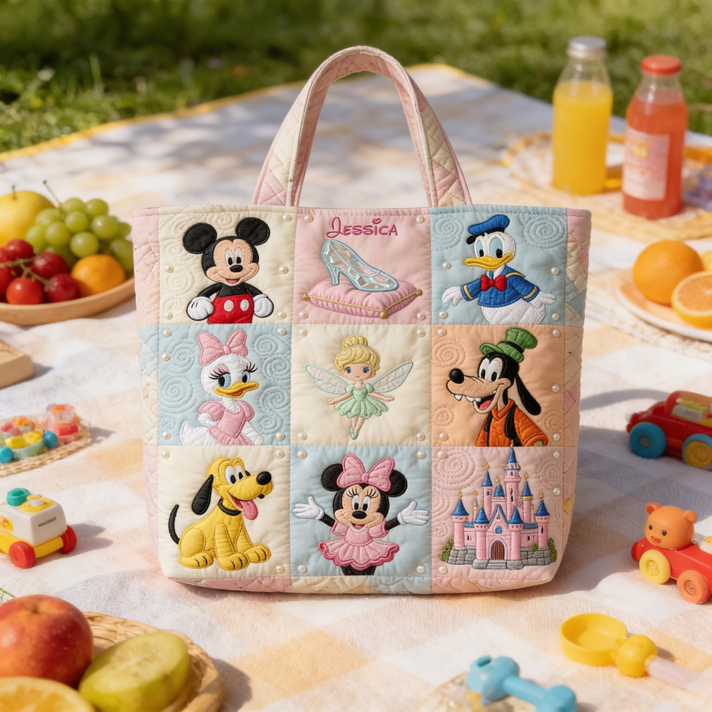 Magical Friends - Personalized Quilted Tote Bag - NSK10022