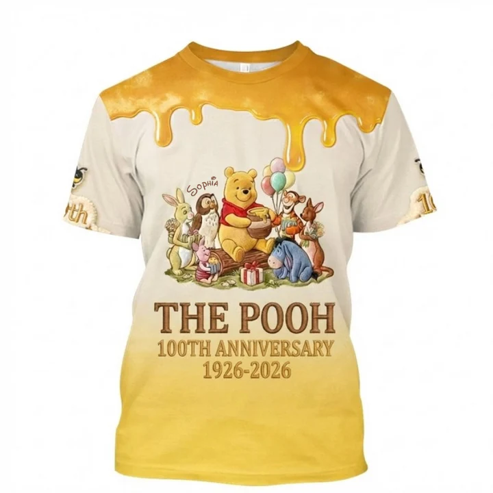 Honey Bear 100th Anniversary - Personalized Mouse All Over Shirt - MNPS0103