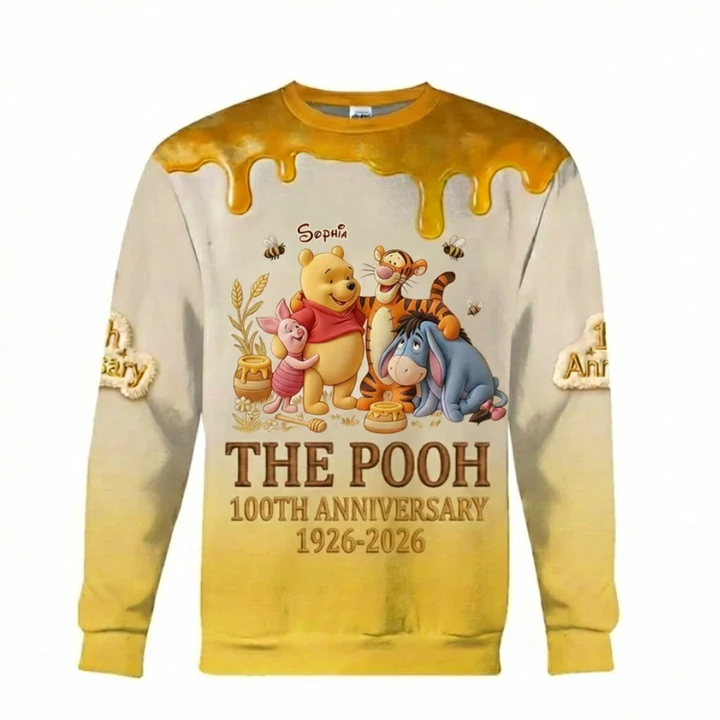 Honey Bear 100th Anniversary - Personalized Mouse All Over Shirt - MNPS0102