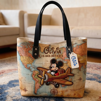 Traveling With Funny Friends - Personalized Tote Bag - NSK10037