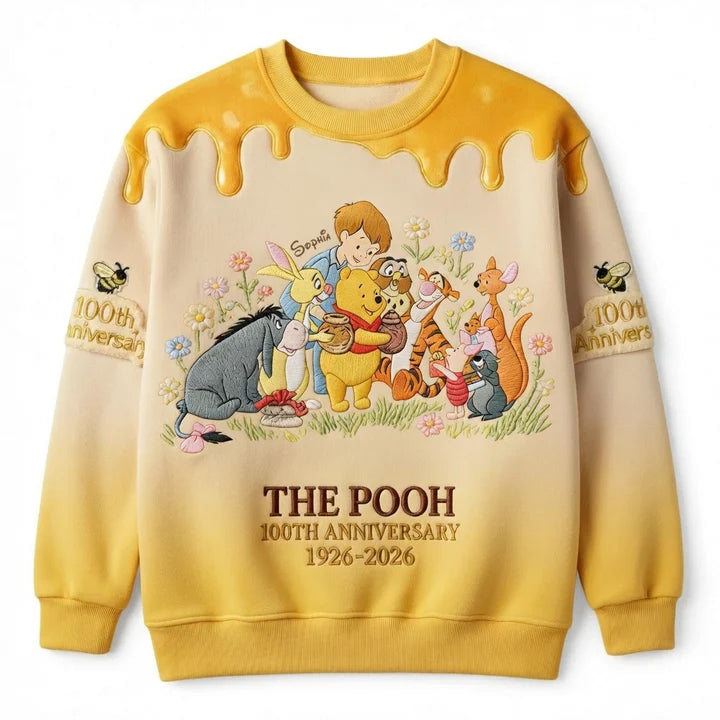 Honey Bear Celebrate Our 100th Anniversary With Friends - Personalized Mouse All Over Shirt - MNPS0110