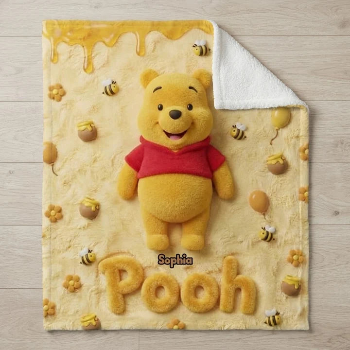Honey Bear 100th Anniversary - Personalized Mouse Blanket | MNPB01005