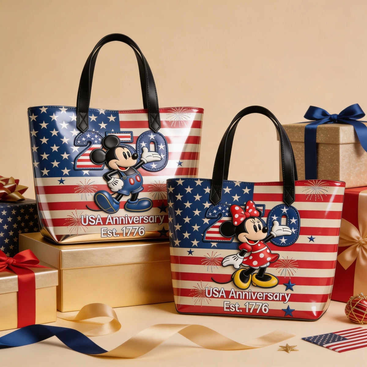 250th Anniversary Magical Cute Animals - Personalized Tote Bag - NSK10011