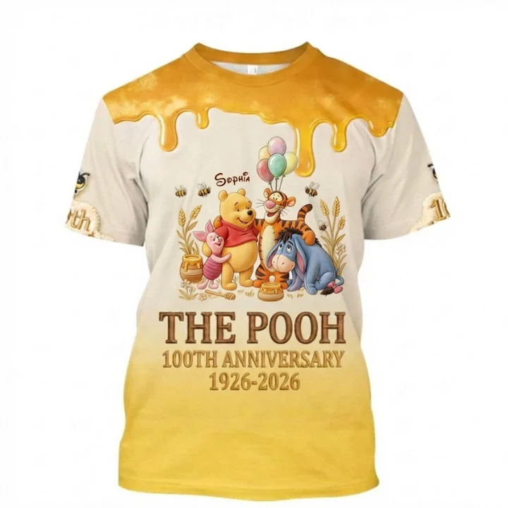 Honey Bear 100th Anniversary - Personalized Mouse All Over Shirt - MNPS0102
