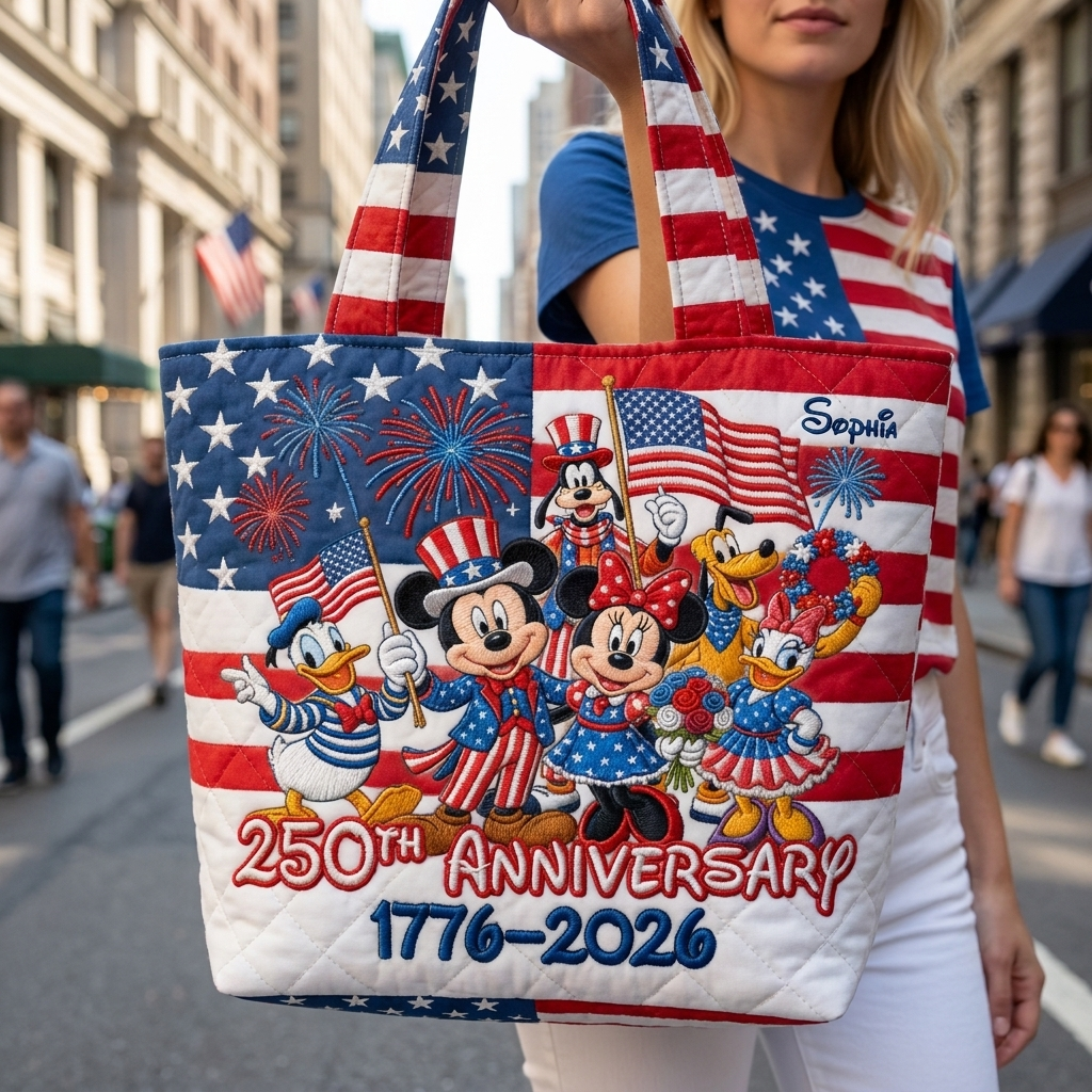 Magic Friends 250th Anniversary Edition - Personalized Quilted Tote Bag - NSK10045