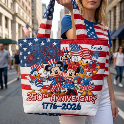 Magic Friends 250th Anniversary Edition - Personalized Quilted Tote Bag - NSK10045