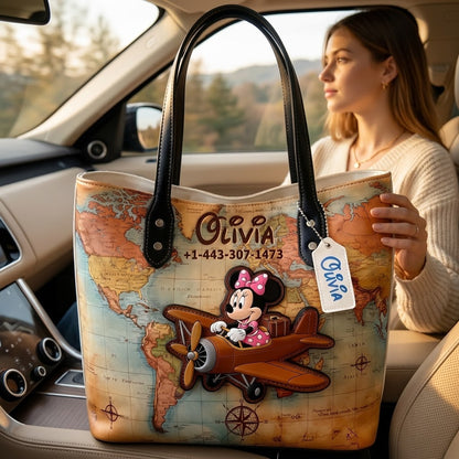 Traveling With Funny Friends - Personalized Tote Bag - NSK10037