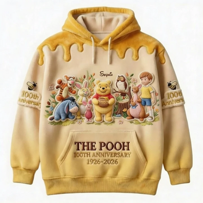 Honey Bear Celebrate Our 100th Anniversary - Personalized Mouse All Over Shirt - MNPS0109