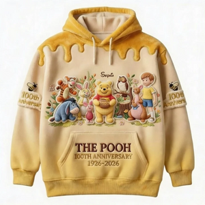 Honey Bear Celebrate Our 100th Anniversary - Personalized Mouse All Over Shirt - MNPS0109