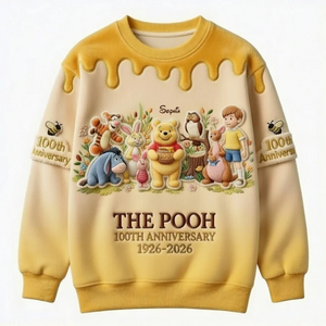 Honey Bear Celebrate Our 100th Anniversary - Personalized Mouse All Over Shirt - MNPS0109