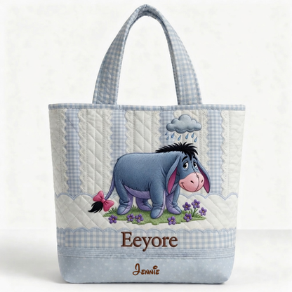 Just Loves Honey Bear And Friends - Personalized Quilted Tote Bag - NSK10083