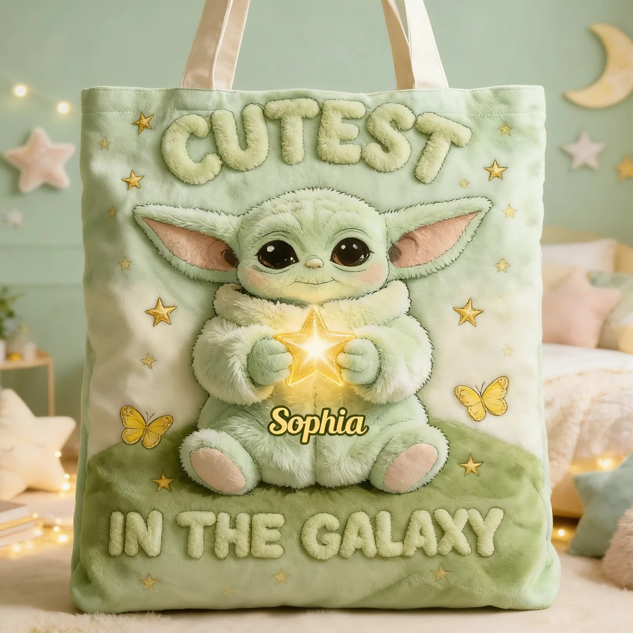 Cute Baby - Personalized Quilted Tote Bag - NSK10039