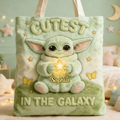 Cute Baby - Personalized Quilted Tote Bag - NSK10039