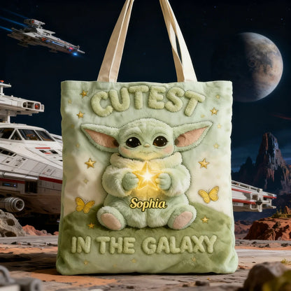 Cute Baby - Personalized Quilted Tote Bag - NSK10039