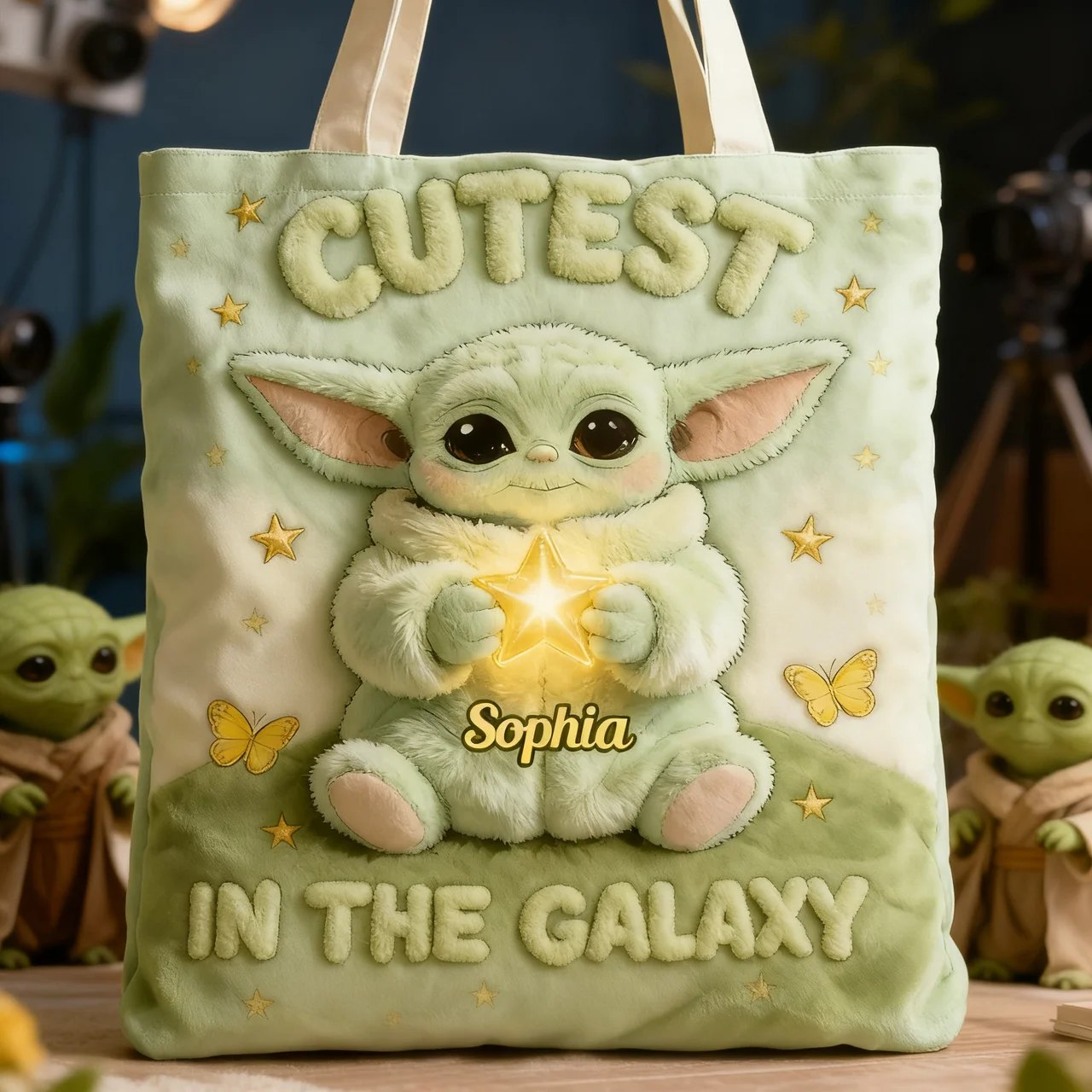 Cute Baby - Personalized Quilted Tote Bag - NSK10039