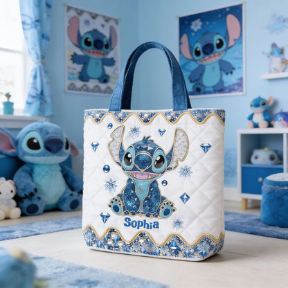 Ohana Means Family - Personalized Quilted Tote Bag - NSK10041
