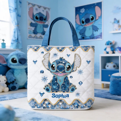 Ohana Means Family - Personalized Quilted Tote Bag - NSK10041
