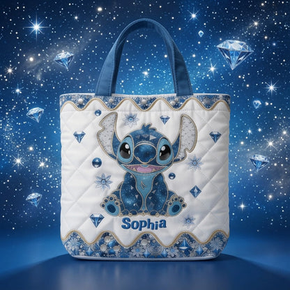 Ohana Means Family - Personalized Quilted Tote Bag - NSK10041