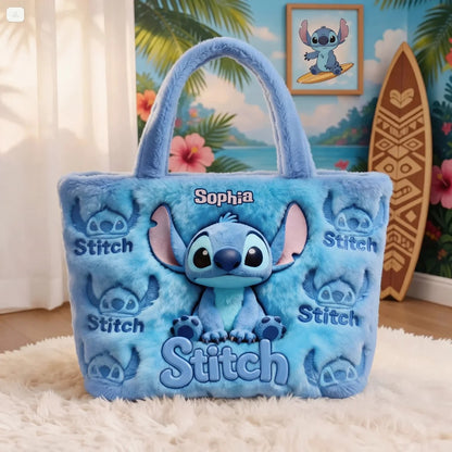 Blue Ohana - Personalized Quilted Tote Bag - NSK10047