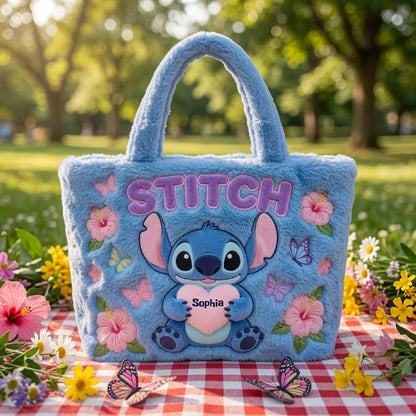 Blue Ohana - Personalized Quilted Tote Bag - NSK10054