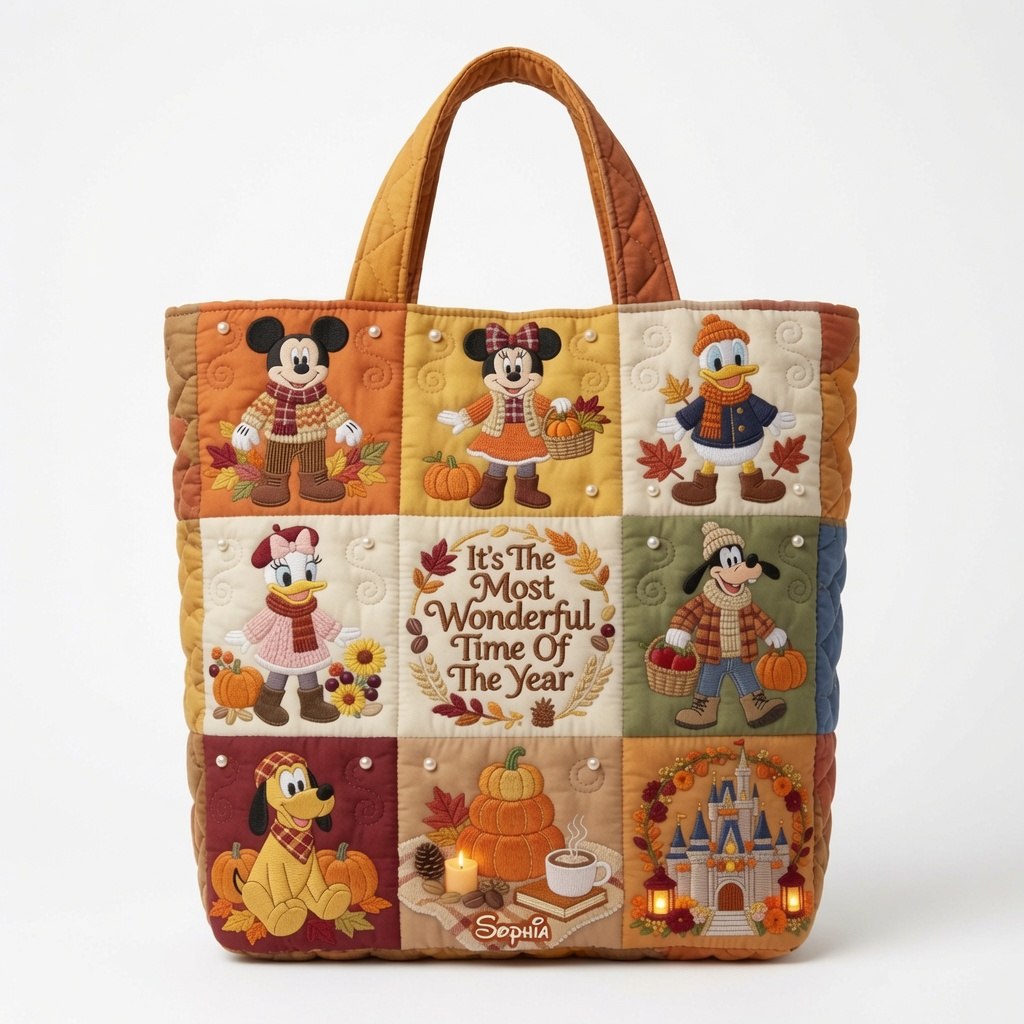 Magic Mouse - Personalized Quilted Tote Bag - NSK10055