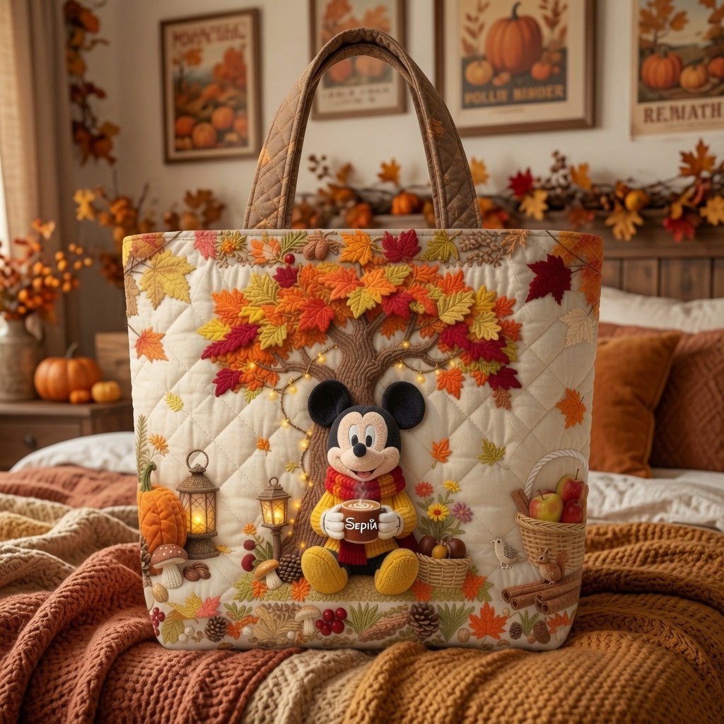 Spooky Magic Friends - Personalized Quilted Tote Bag - NSK10069