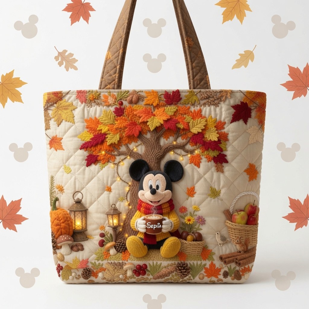 Spooky Magic Friends - Personalized Quilted Tote Bag - NSK10069