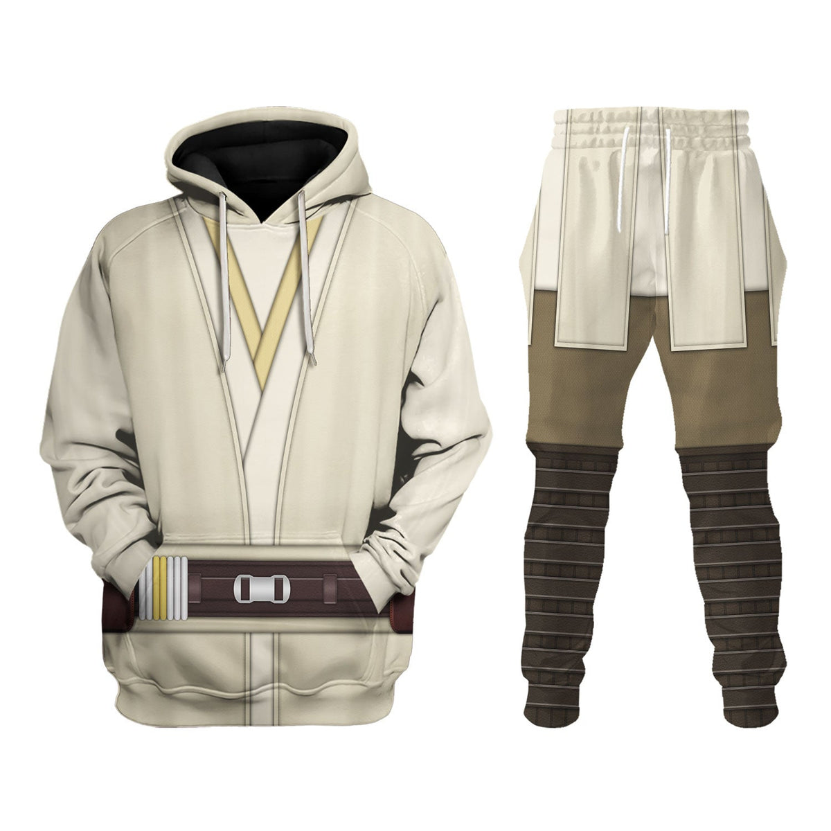 Qui-Gon Jinn’s Jedi Robes Costume Hoodie Sweatshirt T-Shirt Sweatpants – MNP151CSSTW