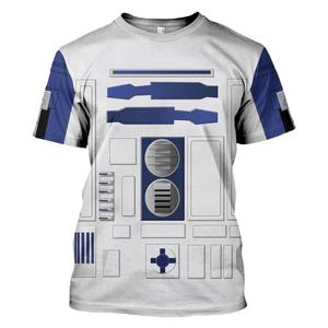 R2 D2 Robot Costume Hoodie Sweatshirt T-Shirt Sweatpants – MNP262CSSTW