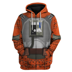 Rebel Pilot Samurai Costume Hoodie Sweatshirt T-Shirt Sweatpants – MNP223CSSTW