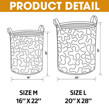 The Department Of Missing Socks - Personalized Quilted Laundry Basket - Gift For Laundry Lovers - NSK10081