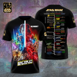 Galactic Saga 50th Anniversary - Personalized All Over Shirt - MNPS0106STW